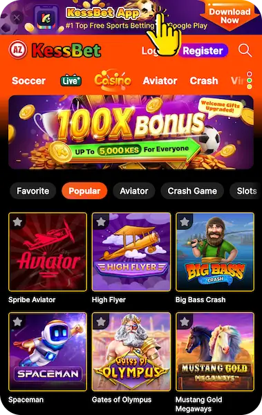 Download the KessBet mobile app